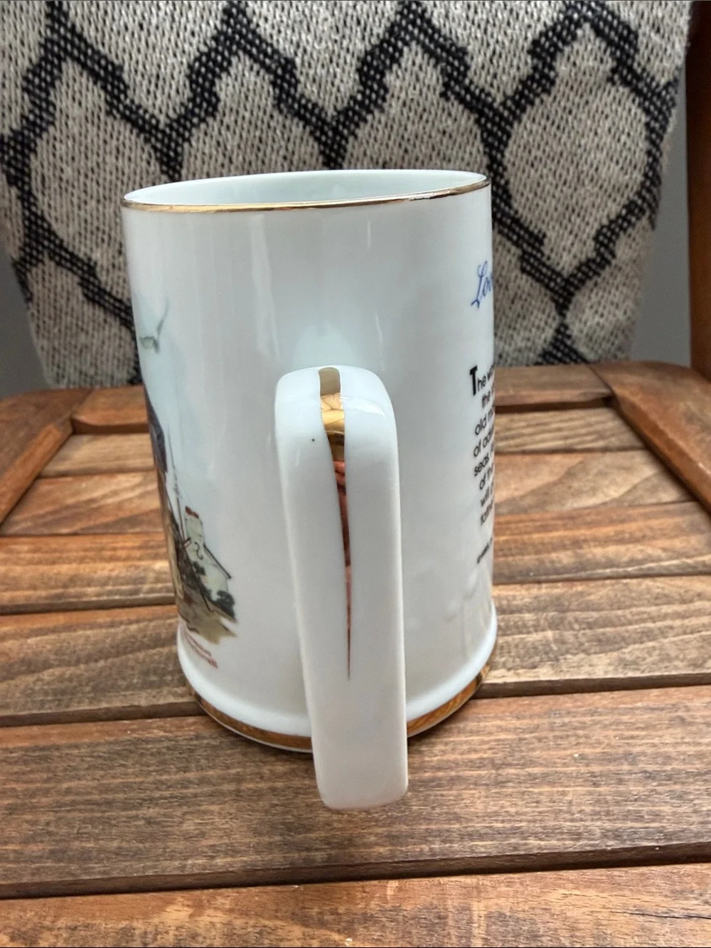 Vintage 1985 Norman Rockwell Museum Looking Out to Sea Mug Stein